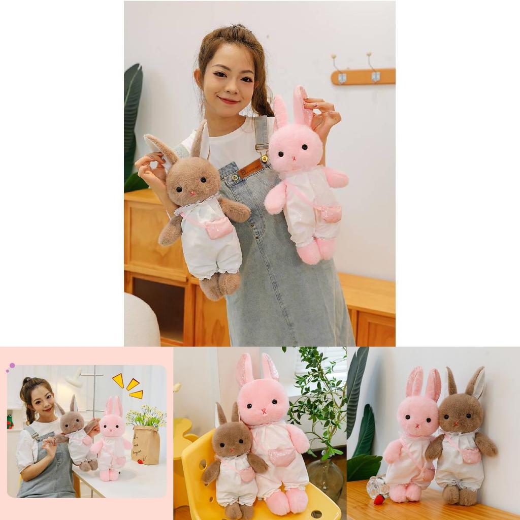 Adorable Plush Rabbit Doll For Kids And Adults Soft Comforting Hugging Pillow