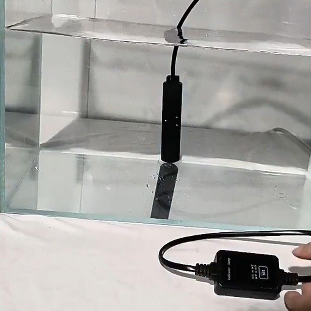 Low Water Level Aquarium Submersible Heater Quartz Glass Aquarium Thermostat Aquarium Supplies