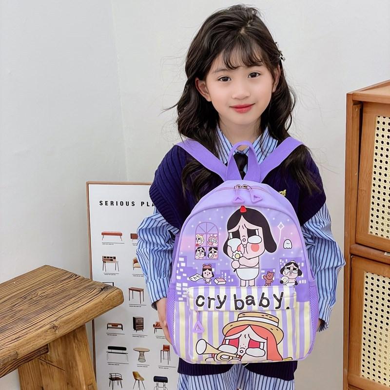 Kindergarten Primary School Students Schoolbag Cartoon Animation Cute Printed Boys And Girls Backpack Children'S Backpack