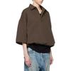 Fear of God Essentials Поло с 3/4 рукава Хизер Вуд Мужские Топы Коричневый 192SU244402F