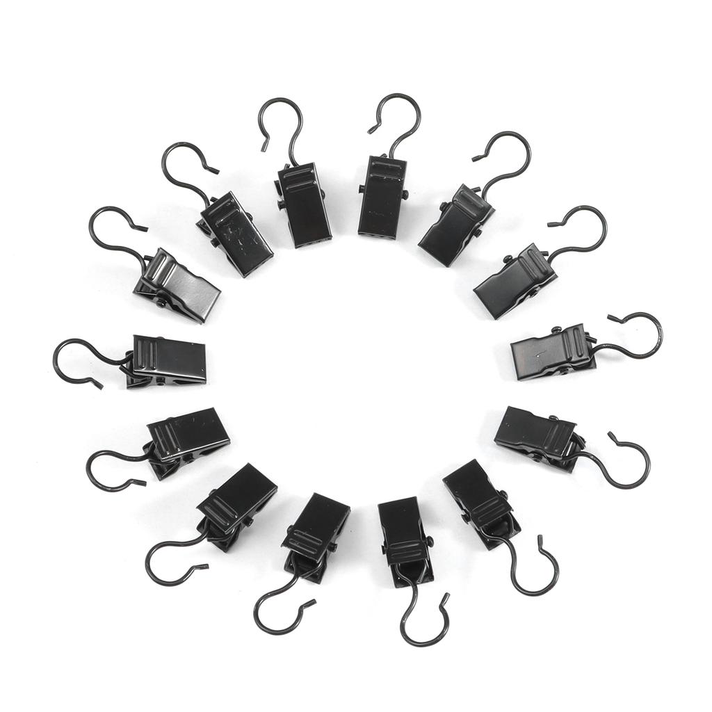 30Pcs Metal Curtain Clips with Hook Towel Photo Clips Home Window Accessories Sturdy and Durable Iron Drapery Hook