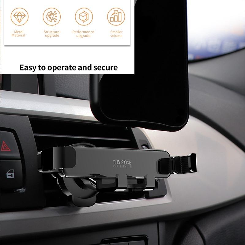 ROCK Автомобильный держатель для телефона для телефона в автомобиле, зажим для вентиляционного отверстия, гравитационный держатель для мобильного телефона, подставка с GPS