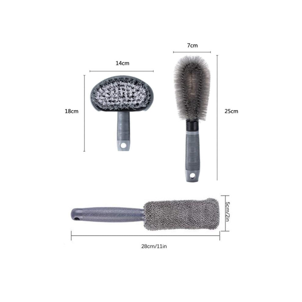 6pcs/Set Gloves Dusting Tire Brush Car Cleaning Brush Set(B Model)