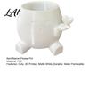 Small Indoor Plant Container Cute Succulents Planter 3D Printed Pot with Hand Holding Heart Niche Desk Accessories for Resin Flower Home Office