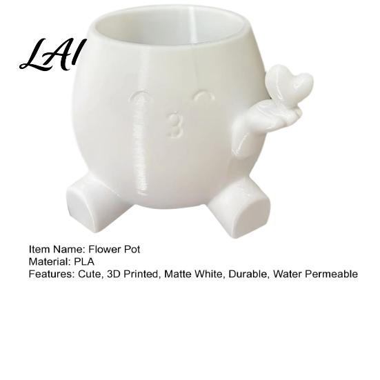Small Indoor Plant Container Cute Succulents Planter 3D Printed Pot with Hand Holding Heart Niche Desk Accessories for Resin Flower Home Office