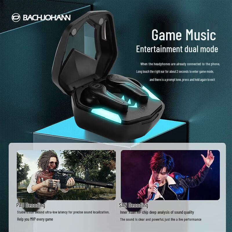 Bach Johann GT-1 Wireless Gaming Earbuds