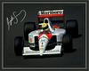 Ayrton Senna F1 Racing - A4 Signed Photo Poster High Gloss Photo Quality