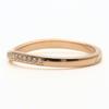 Used CARTIER Ring Ballerina Curve Wedding EU#51.5 52 K18 Pink Gold/diamond 2.2g Pink Gold Jewelry
