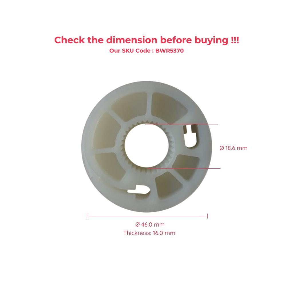 EWR5370 Electrical Power Window Regulator Repair Wheel Pulley Front Right Door 9222V0 for Citroen C4 MK1 2004 2010