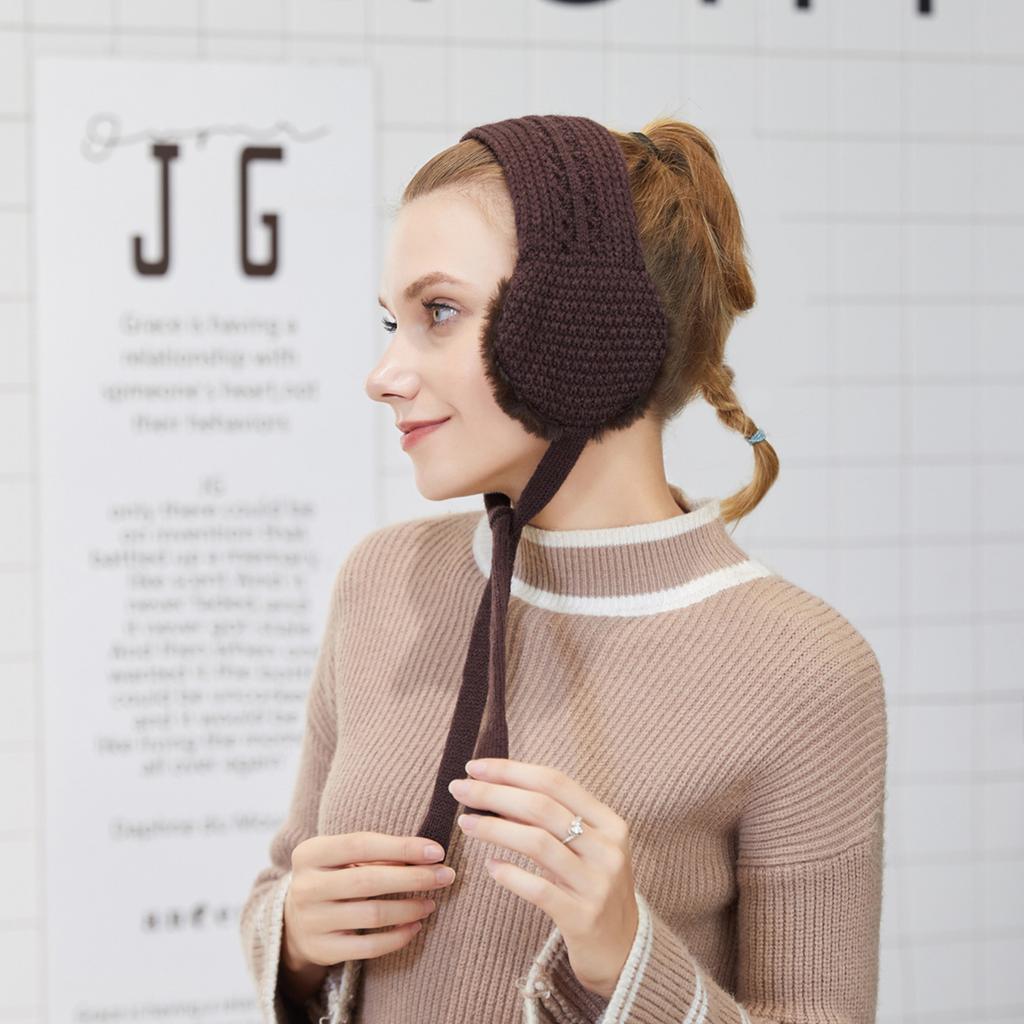 Мягкая эластичная зимняя теплая вязаная повязка на голову с ушами, вязаная крючком повязка на голову с ушами, вязаная повязка на голову для детей