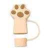 Set of 6 Unique Straw Stopper Ornament Colorful Silicone Straw Lids Lovely Cat Claw Straw Plugs Drinkware Accessories