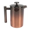 French Press Coffee Tea Maker with Filter Double Layer 304 Stainless Steel Gradient Ramp for 800ml