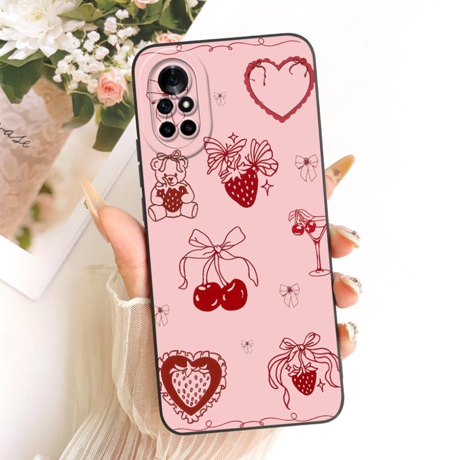 Cute Printed Phone Case For Huawei Nova 8 8i Soft Silicone Shockproof Cases For Huawei Nova8 Nova8i Covers Bumpers