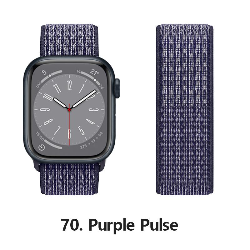Нейлоновый ремешок для Apple Watch 10 Ремешки 46мм 44мм 40мм 45мм 41мм 49мм 42мм 38мм Браслет Correa iwatch Серия 8 se 7 6 3 9 11 40 мм