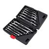 12pcs Fixed Spanners Ratchet Wrench Hand Tool Set Kit 819mm