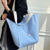 Casual Versatile Lazy Style Tote Bag New Texture Korean Student Shoulder Bag Large Capacity Versatile Underarm Bag