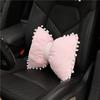 Butterfly Knot Car Neck Pillow And Lumbar Support Cushion Set Plush Bowknot Headrest Pillow Waist Support Charm Colorful C