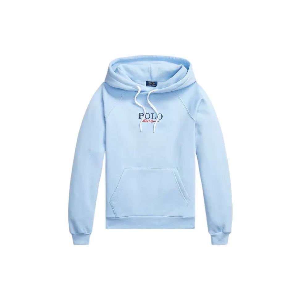 Polo Ralph Lauren FW22 Худи с вышивкой логотипа Свитшот с длинным рукавом Женский свитшот Синий WMPOKNINFB20347-400