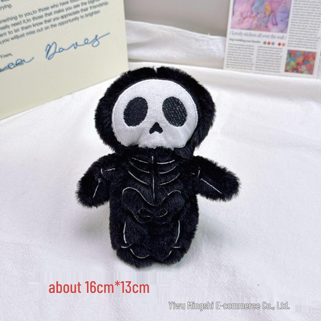 Creative Mummy Plush Toy Skull Charm - Halloween Backpack Keychain Gift