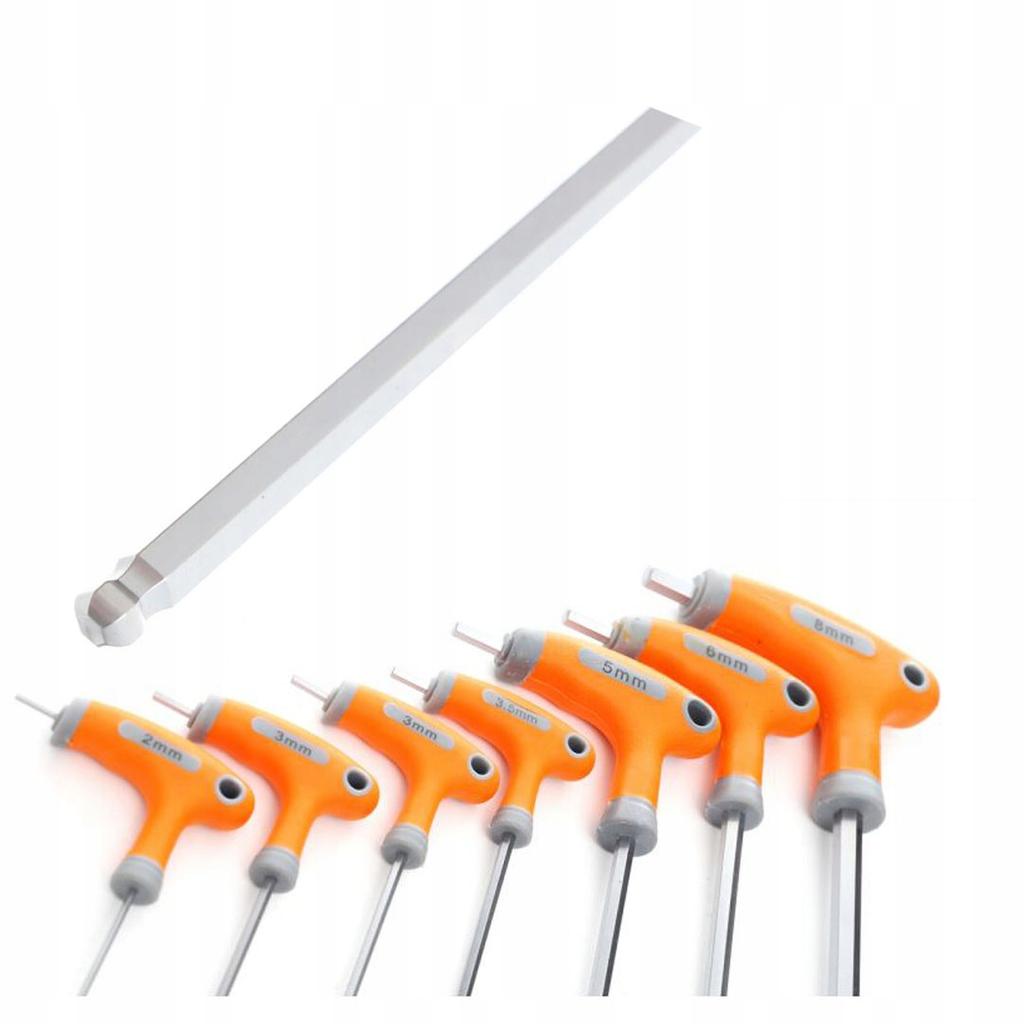Hexagonal T-Handle Ball Head Allen Key Set Kraft&Dele