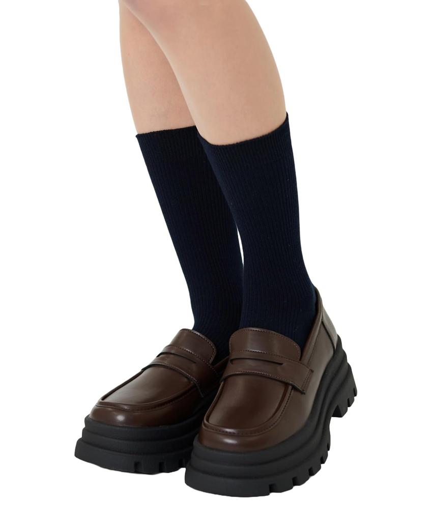 WEGO School Crew Solid Sizes Gift Women's Socks, Color, Navy, 23-25cm,