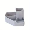 4-Grid Multifunctional Desktop Corner Storage Box - Creative Organizer for Stationery, Cosmetics & Lipstick - Durable Space-Saving Design