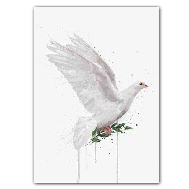 Новый скандинавский абстрактный постер с изображением животных, настенная живопись, абстрактные всплески чернил, художественная картина на холсте, гостиная, коридор, украшение для дома, фреска без рамки