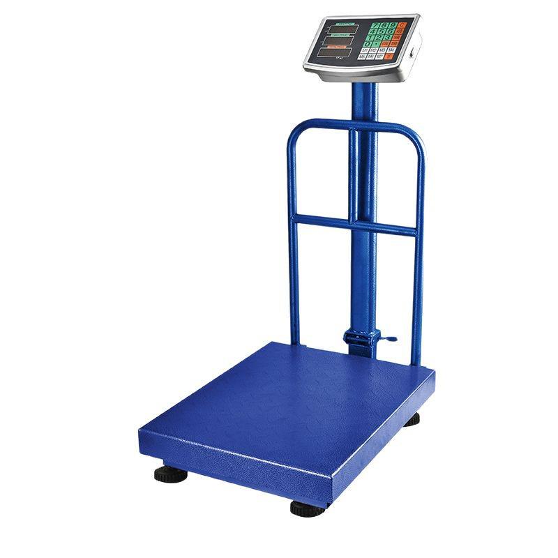 English Bench Electronic Price-Computing Scale with Railing, 150kg/300kg/500kg Capacity, Precision Platform.