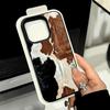 Для iPhone 17 16 15 14 13 12 11 Pro Max Air Case Коровья Кожа Личи Узор Силиконовый Чехол Для iPhone XS Max XR X 16E 16 Plus Мягкий Funda