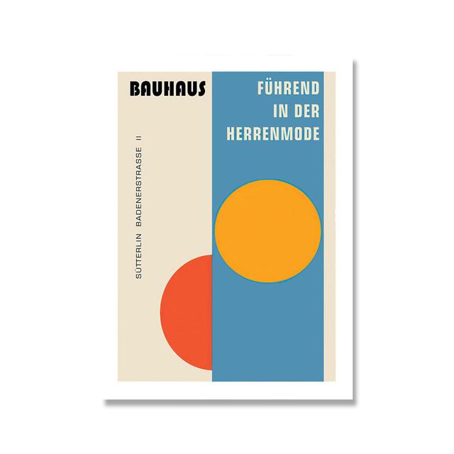 Выставочные плакаты и принты Баухауза, абстрактная геометрия Кита, настенная живопись на холсте, картина для гостиной, украшение дома, без рамки