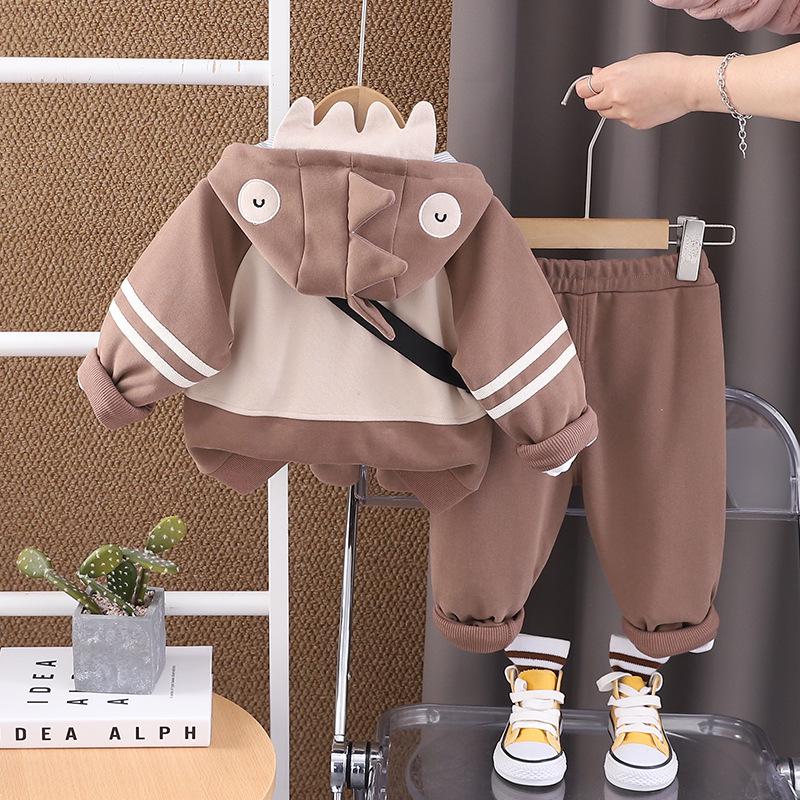 Детский мультяшный худи, спортивный костюм-тройка - повседневная одежда на весну/осень