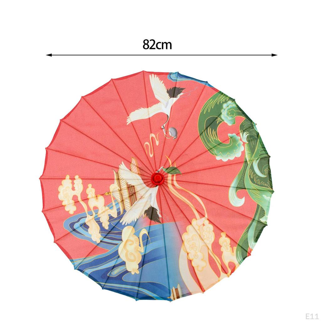 Зонт для китайского классического танца 32 дюйма, декор в стиле шинуазри, реквизит для фотосессии ручной работы