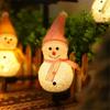 Christmas Decoration Lights Snowman Shape LED Solar Lights Outdoor Waterproof Post Lamp Garden Lawn Landscape Nightlight