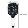 Large Panel Multi-Functional Handheld Shower Head Anti-Clogging Pressurized Shower Head with Spray Gun Multiple Adjustable Speed