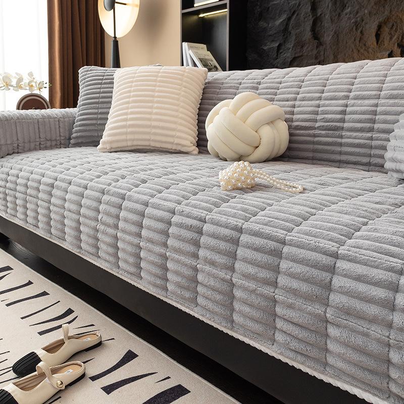 Autumn And Winter Thickened Non-Slip Plush Sofa Cushion Thickened Warm Seat Cushion All-Inclusive Sofa Towel Cover