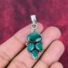 Подвеска с изумрудом, 925 пробы серебряная подвеска с драгоценными камнями, подвеска ручной работы, изумительное украшение, подарок для нее