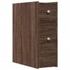 VidaXL Armoire de salle de bain étroite avec roulettes chêne marron, armoire de salle de bain haute, rangement de salle de 855292