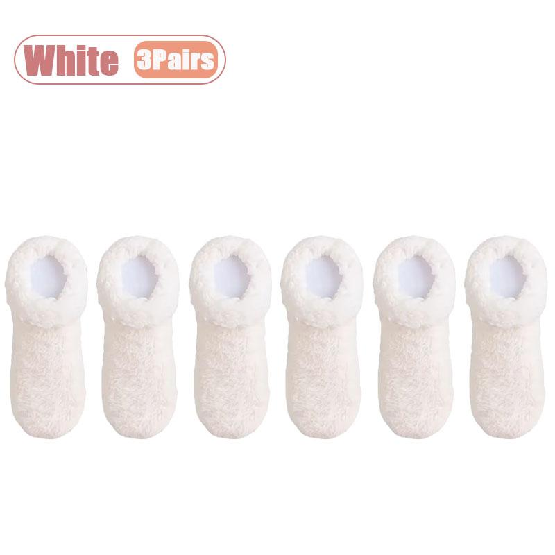 Xiaomi 1-10Pairs Floor Socks Winter Thick Fleece Lined Warm Non Slip Soft Plush Short for Women Home Sleep Lounge Relax Bedroom