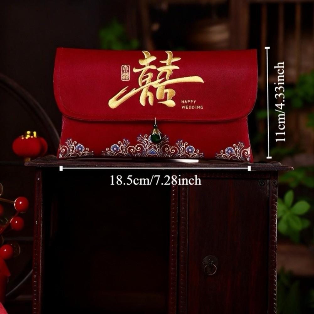 Multiple Patterns Wedding Embroidery Money Pocket Tassel Design Blessing Bag Party Gifts
