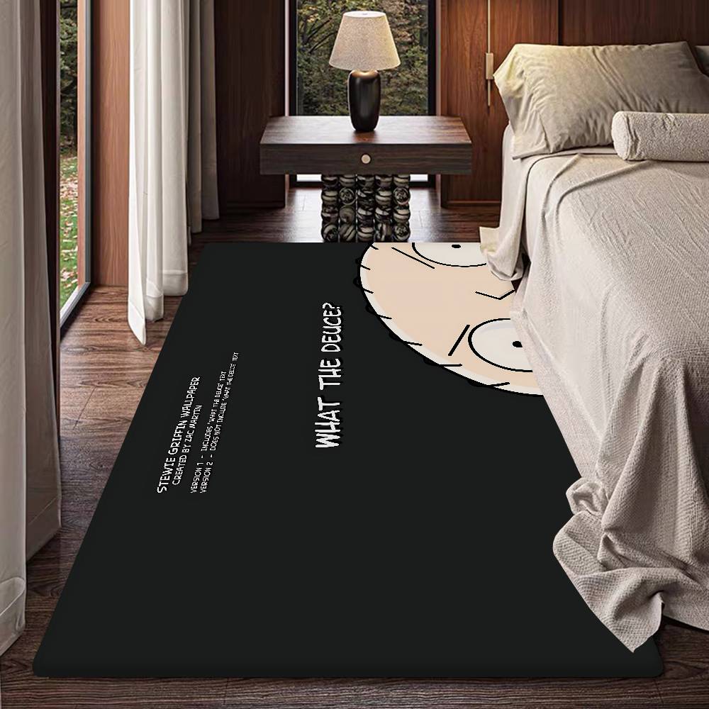 F-Family Cartoon G-Guy Kitchen Mat Nordic Style Bedroom Living Room Doormat Home Balcony Anti-Slip Welcome Rug