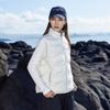 Large size down vest women's high-end white duck down vest men's warm couple vest stand collar autumn and winter class uniform print