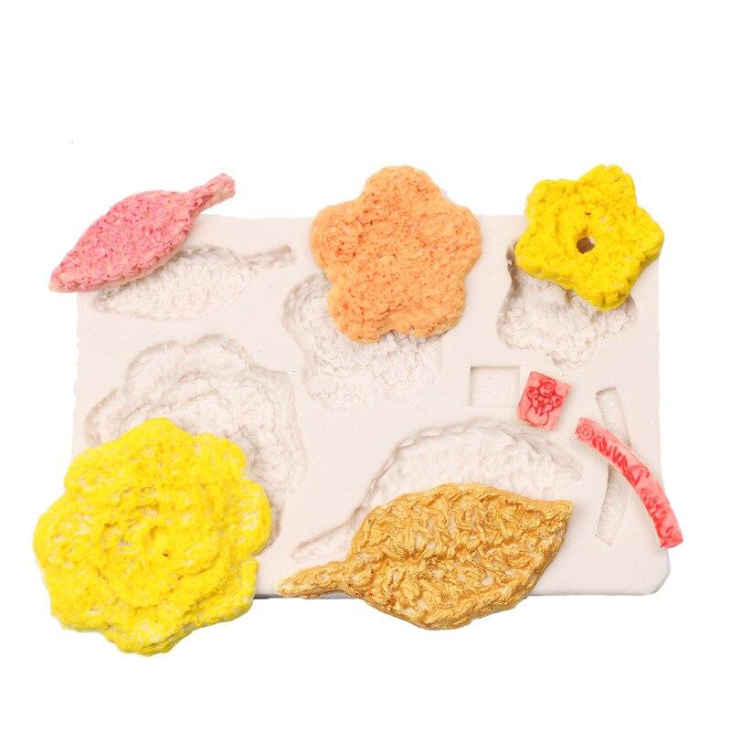 Мини-цветочная форма, форма для листа, формы для помадки, силиконовая форма для украшения торта из сахара