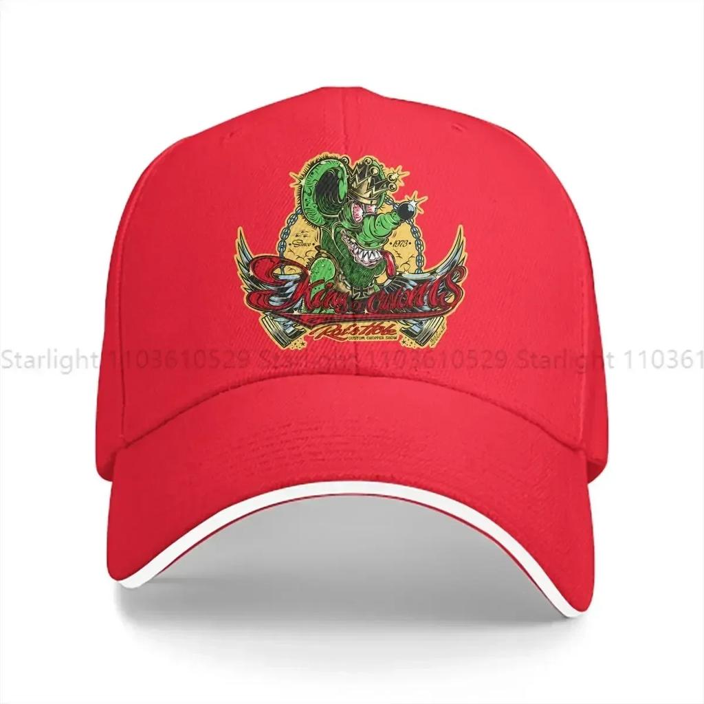Washed Mens Baseball Cap Rat Fink Trucker Snapback Caps Dad Hat Golf Hats