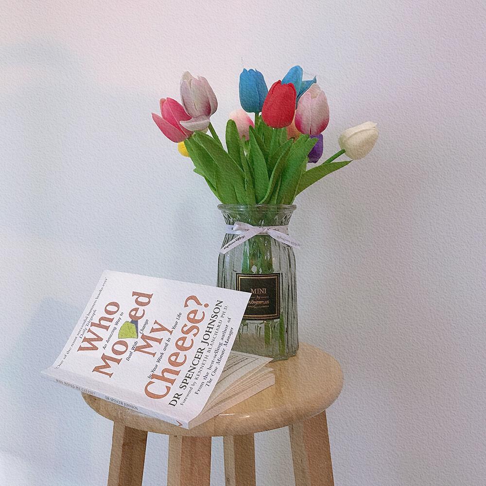 Сделай сам 5 шт. Свадебный букет Свадебное украшение Дом Тюльпаны Тюльпан Искусственные цветы Искусственное растение