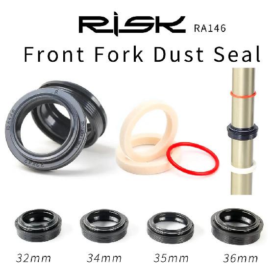 Risk Front Fork Dust Sealed Parts 32 34 35 36mm Bike Bicycle Suspension Front Fork Dust Sealing Ring Repair Parts Accessories