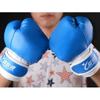 Kids Boxing Gloves Muay Thai Kickboxing Training Punching Bag Youth Martial Arts Practice PU Semi-Finger