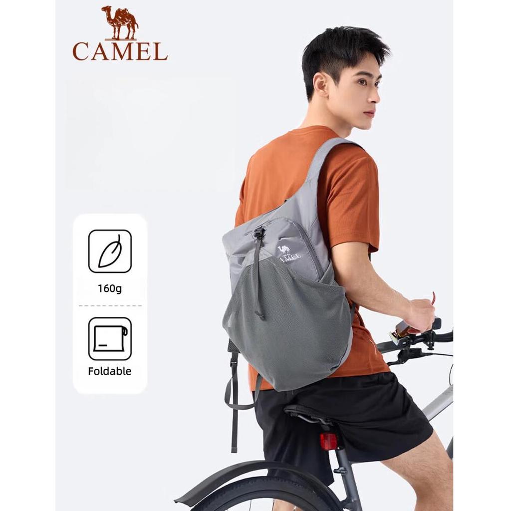 Camel Легкий складной велосипедный рюкзак, туристический рюкзак, W9B31L8013B, Серый, 15 л, Один размер