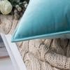Home Decoration Edge Velvet Waist Pillow Cushion Cover Super Soft Plush Hotel Sofa Pillow Cover