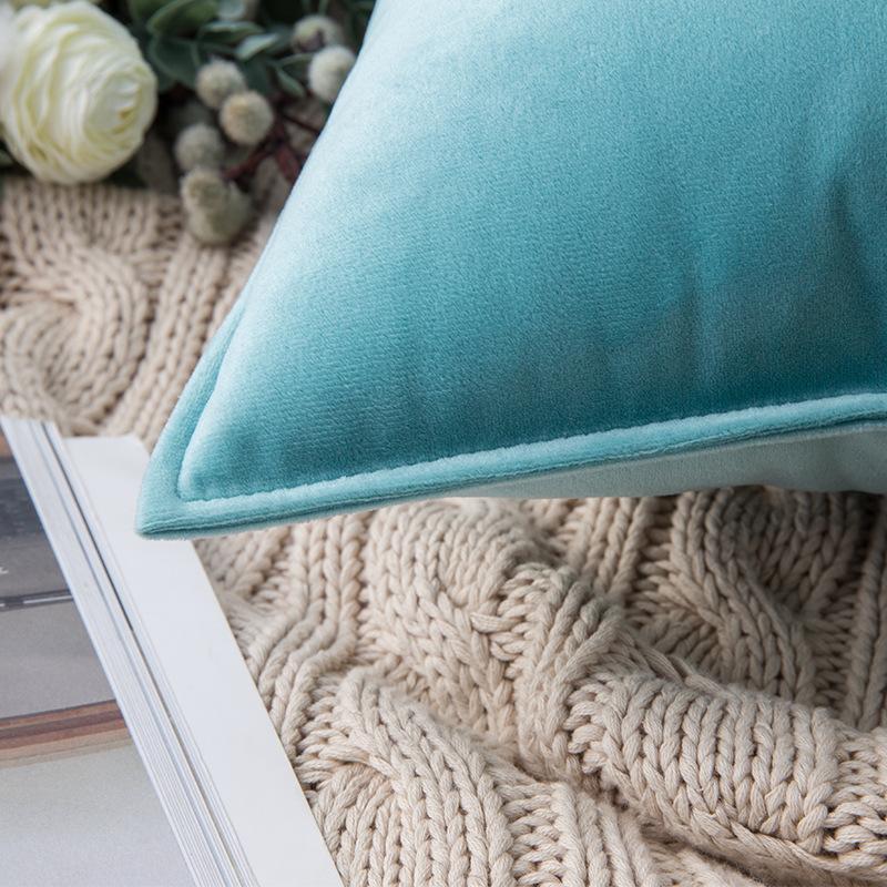 Украшение для дома Край Бархат Поясничная подушка Наволочка Супер Мягкий Плюш Гостиничный Диван Наволочка