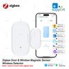Ewelink ZigBee Датчик открытия двери и окна Датчик входа Безопасность Датчик двери от взлома Сигнализация Умная жизнь Магнитный датчик двери Поддержка Alexa